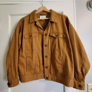 Tan brown canvas denim jacket